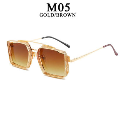 Vintage Square Polycarbonate UV400 Sunglasses