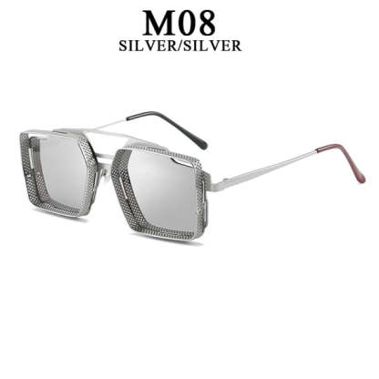 Vintage Square Polycarbonate UV400 Sunglasses