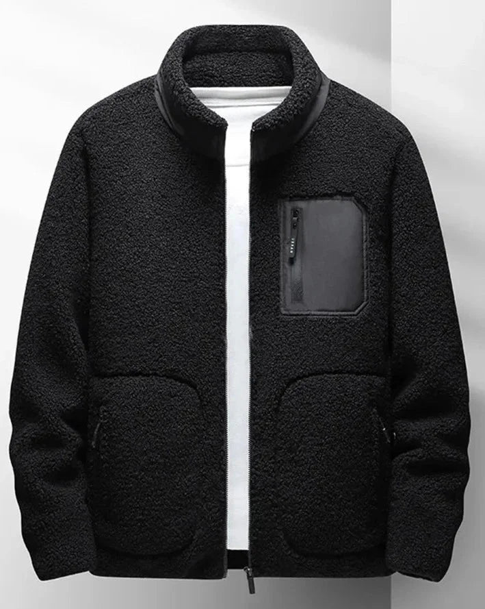 Tepelná bunda jako vysok krk