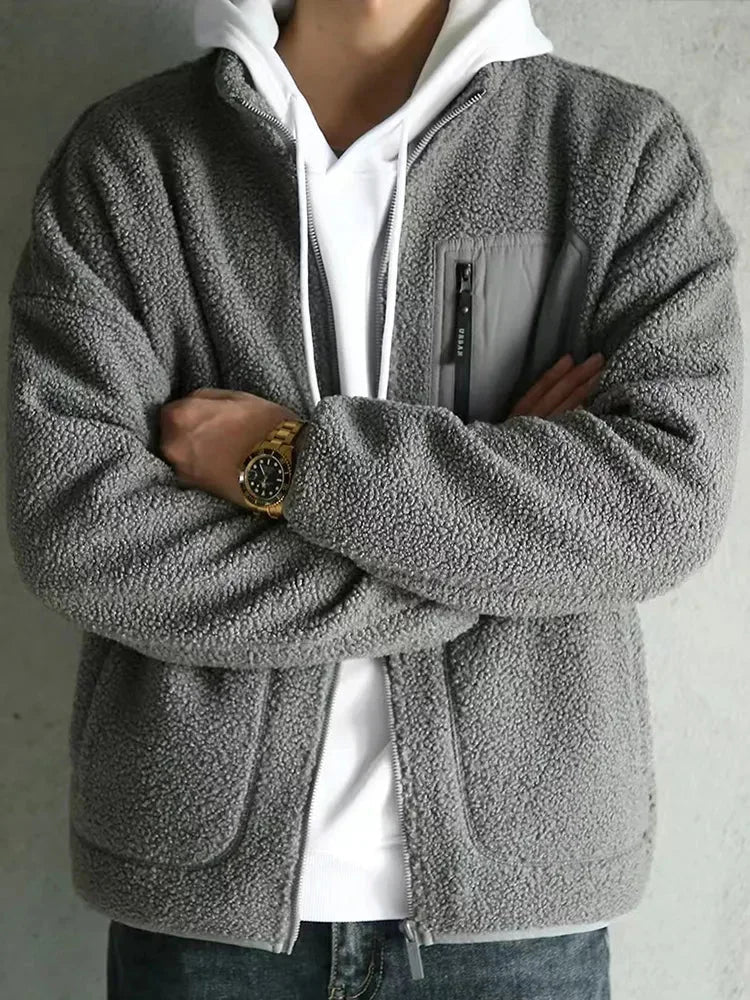 Tepelná bunda jako vysok krk