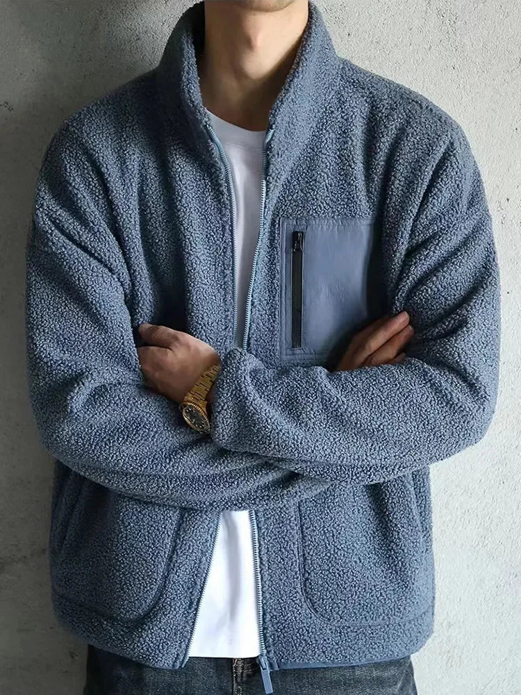 Tepelná bunda jako vysok krk