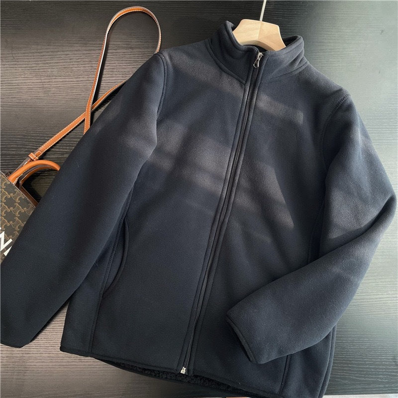 Plyová bunda s jednoduchm stojatm límcem