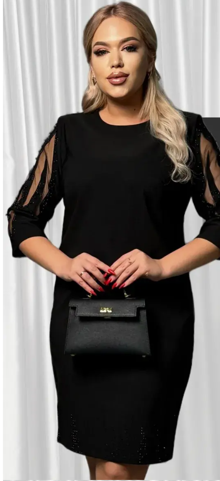 Elegantní šaty s korálky a flitry