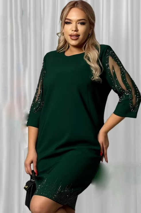 Elegantní šaty s korálky a flitry