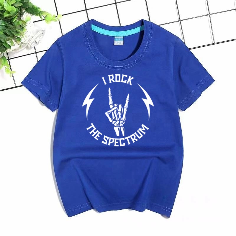 I Rock The Spectrum Autism Awareness Kids T-Shirt