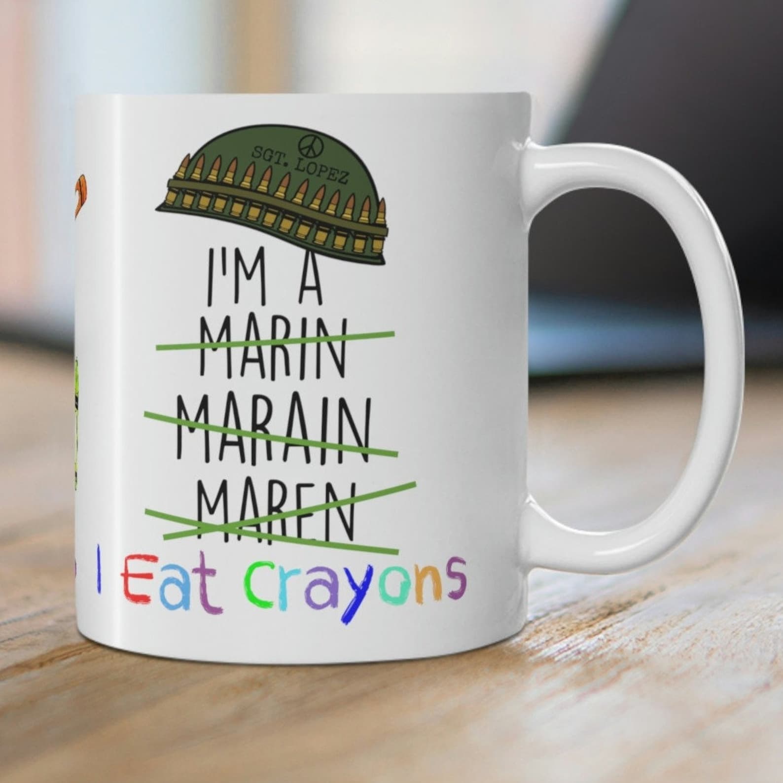 Veteran Tribute-I Eat Crayons Mug