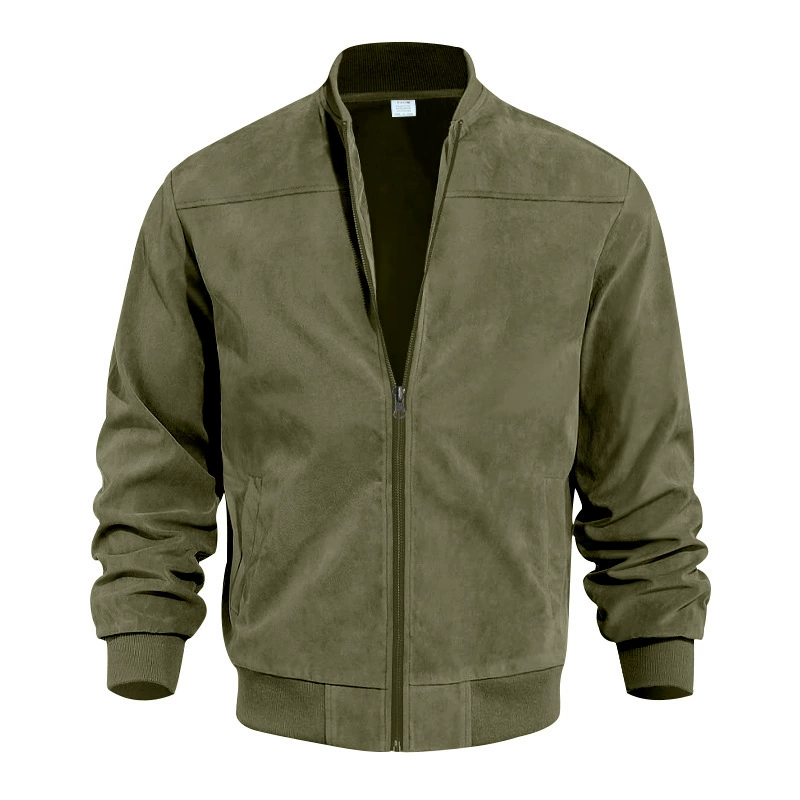 Men's Vintage Suede Zip Jacket