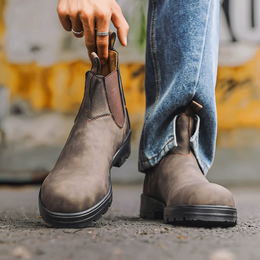 Unisex Chelsea leather boots
