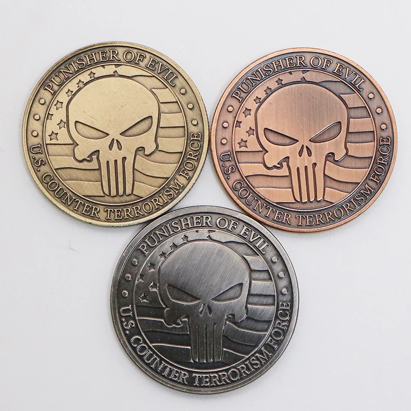  Punisher of Evil Two Gun Coins