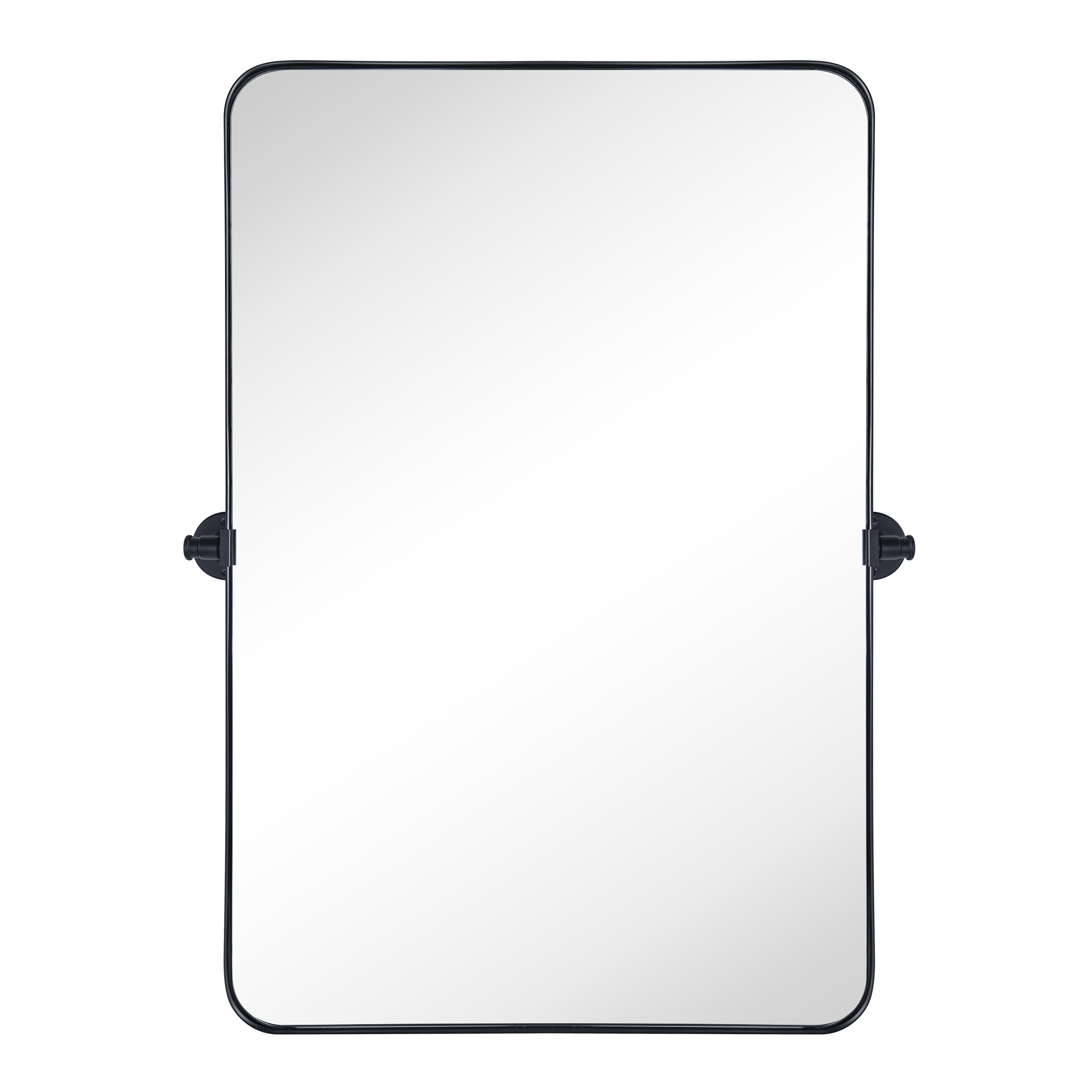 Rectangle Metal Wall Mirror-24x36-Black