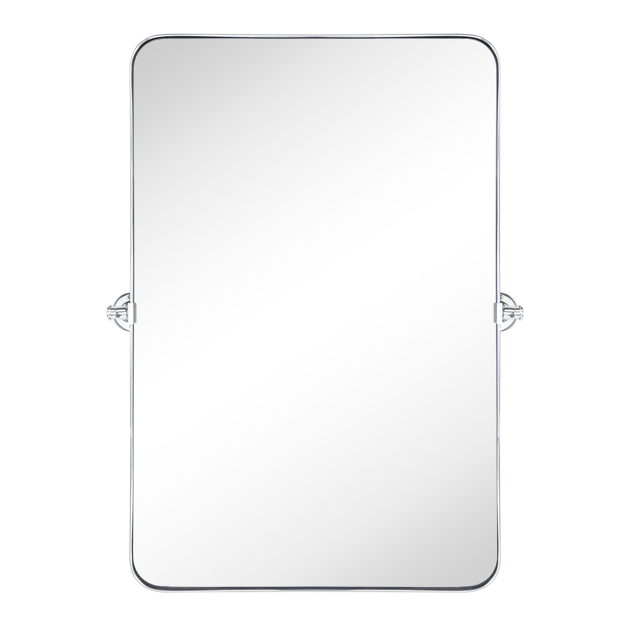 Rectangle Metal Wall Mirror-24x36-Chrome