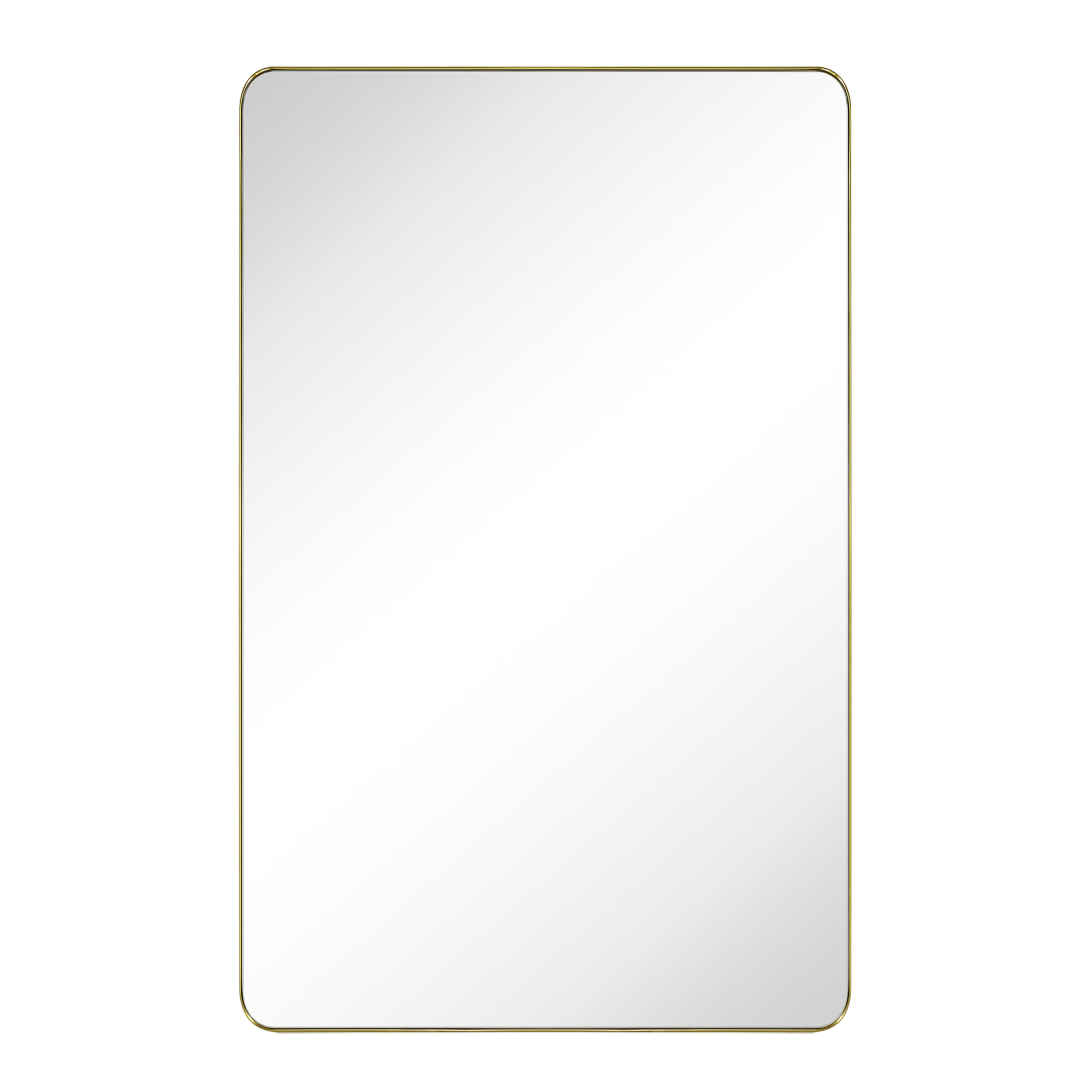 Kengston Modern & Contemporary Rectangular Bathroom Vanity Mirrors-30x48-Brushed Gold