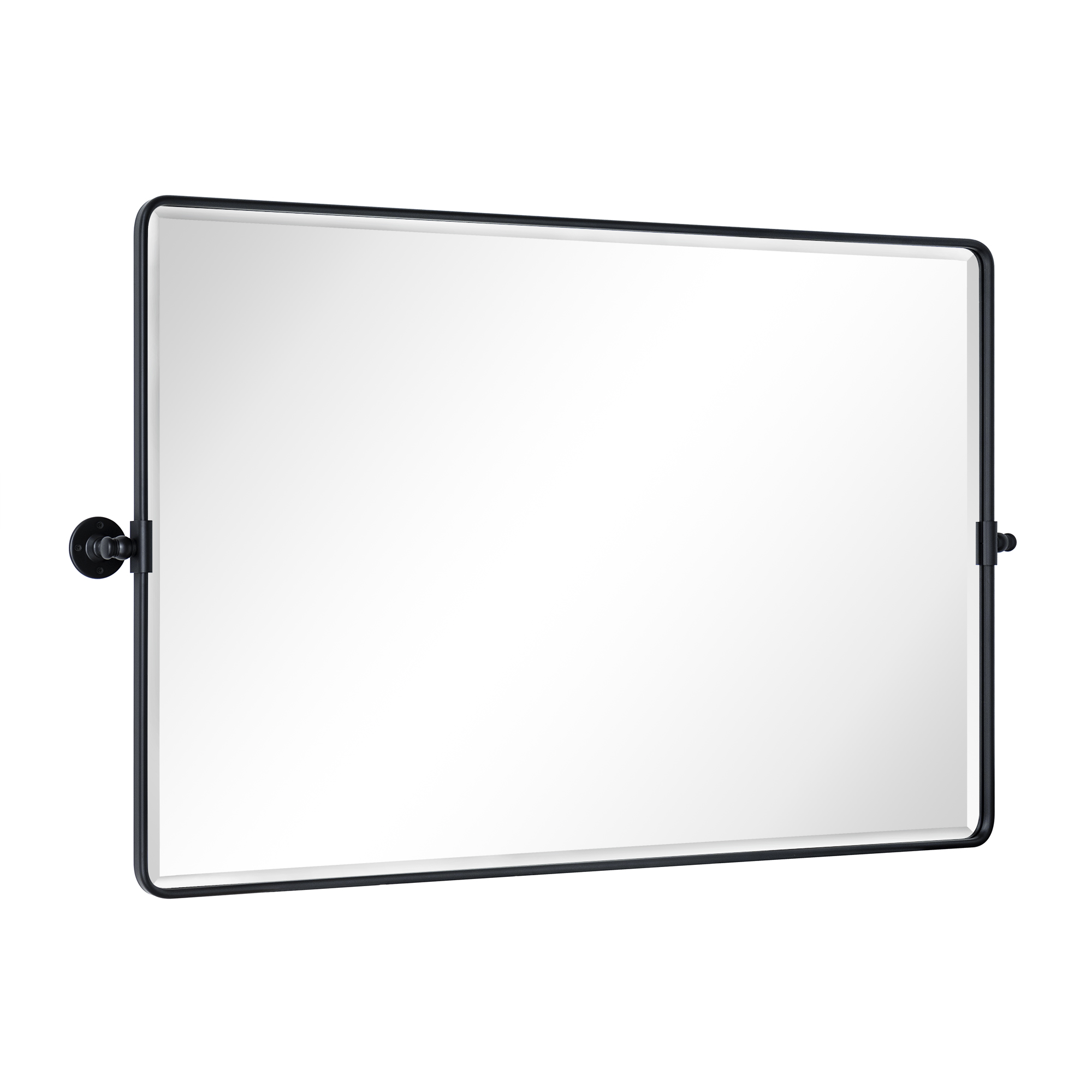 Lutalo Beveled Bathroom / Vanity Mirror-48x30-Black