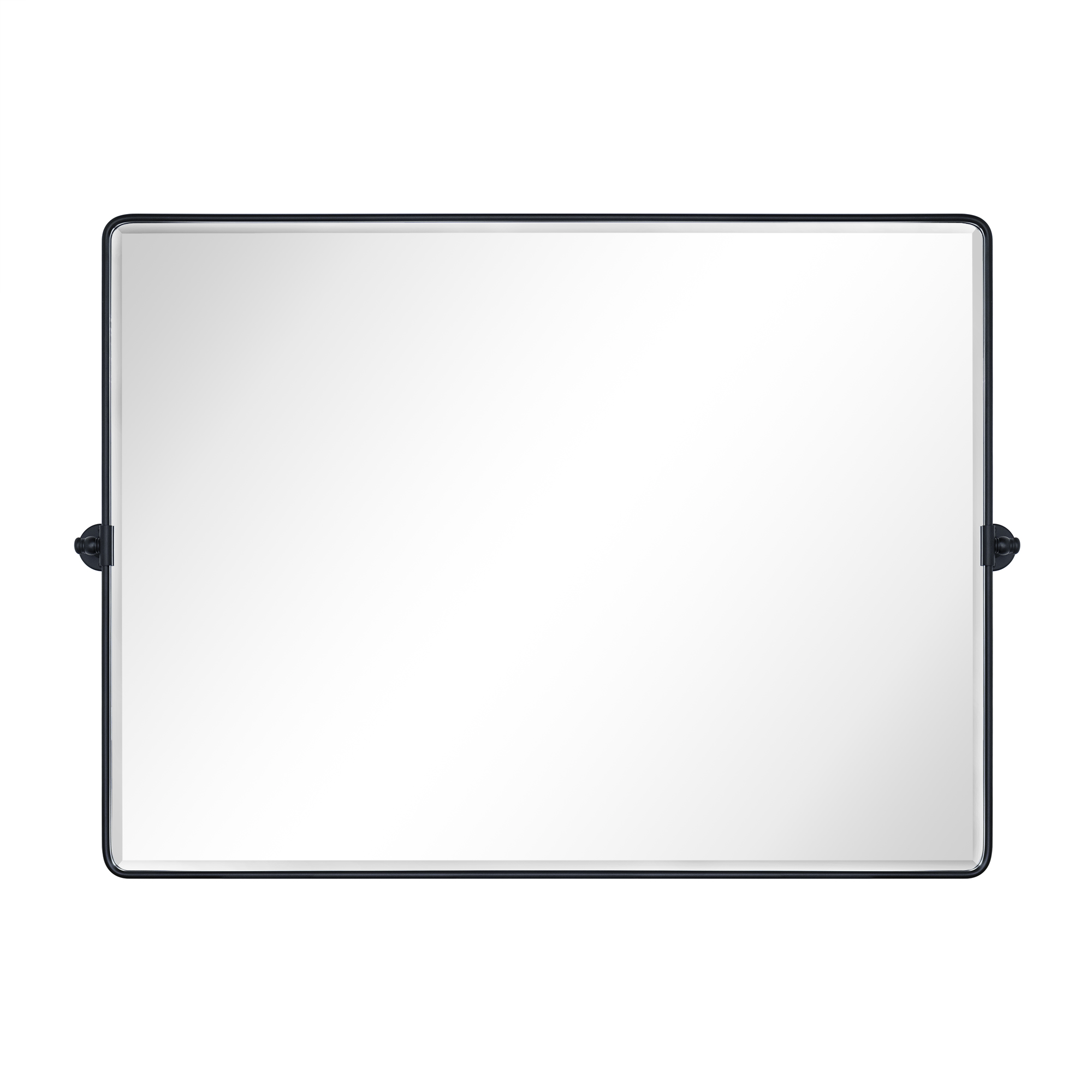 Lutalo Beveled Bathroom / Vanity Mirror-48x36-Black