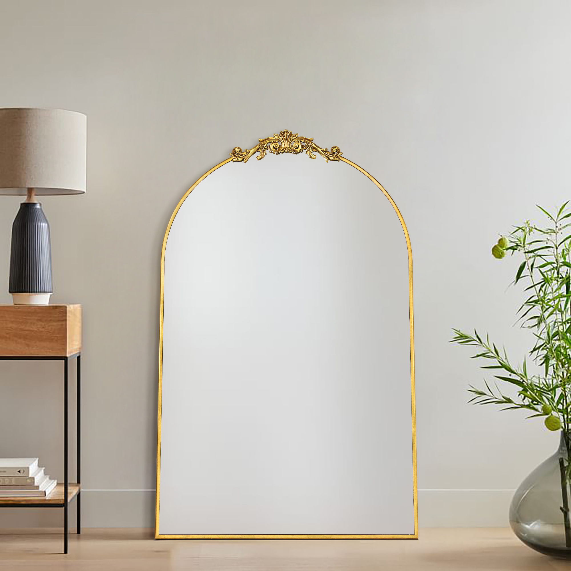 Fetullah Ornate Framed Arch Mirror