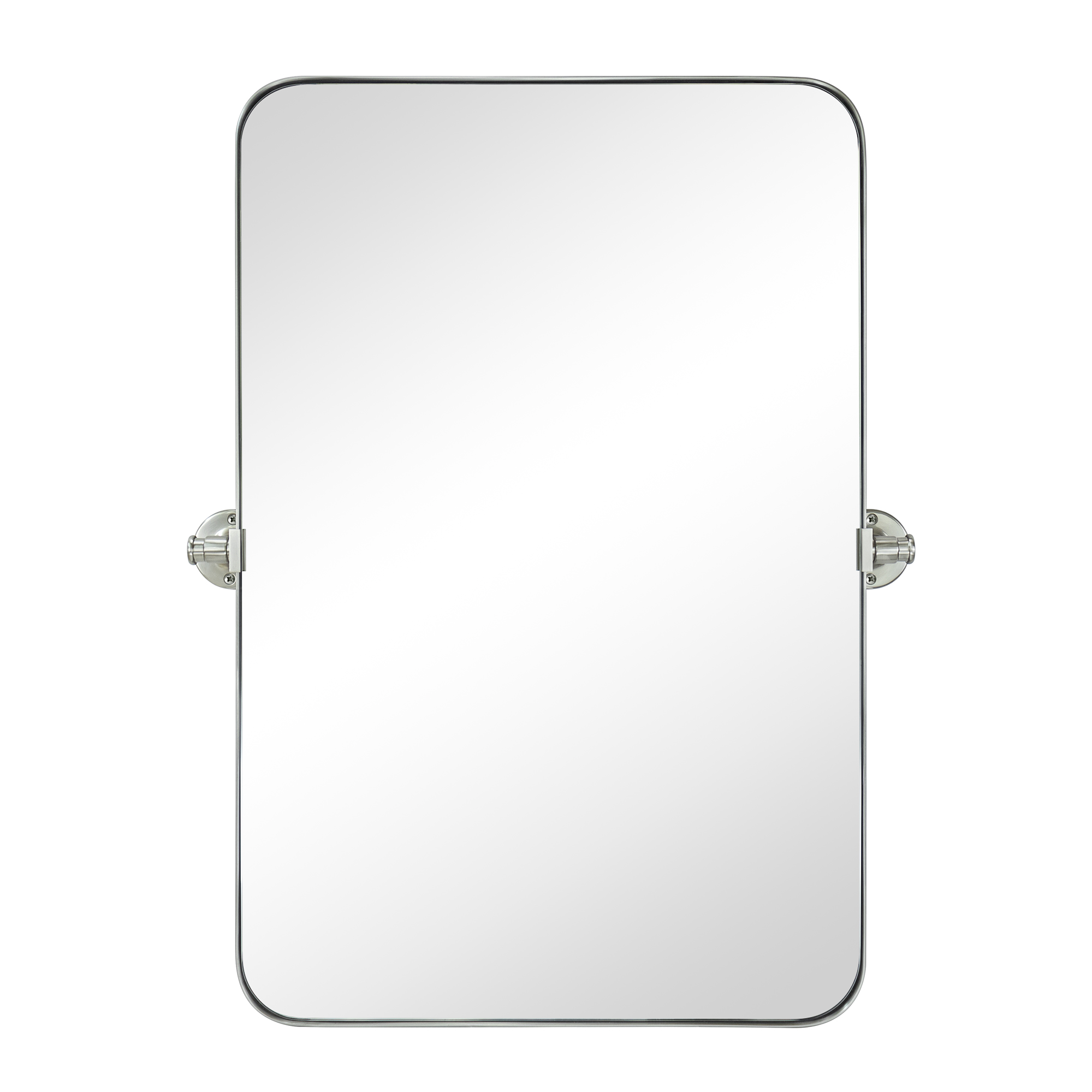 Rectangle Metal Wall Mirror-20x30-Brushed Nickel