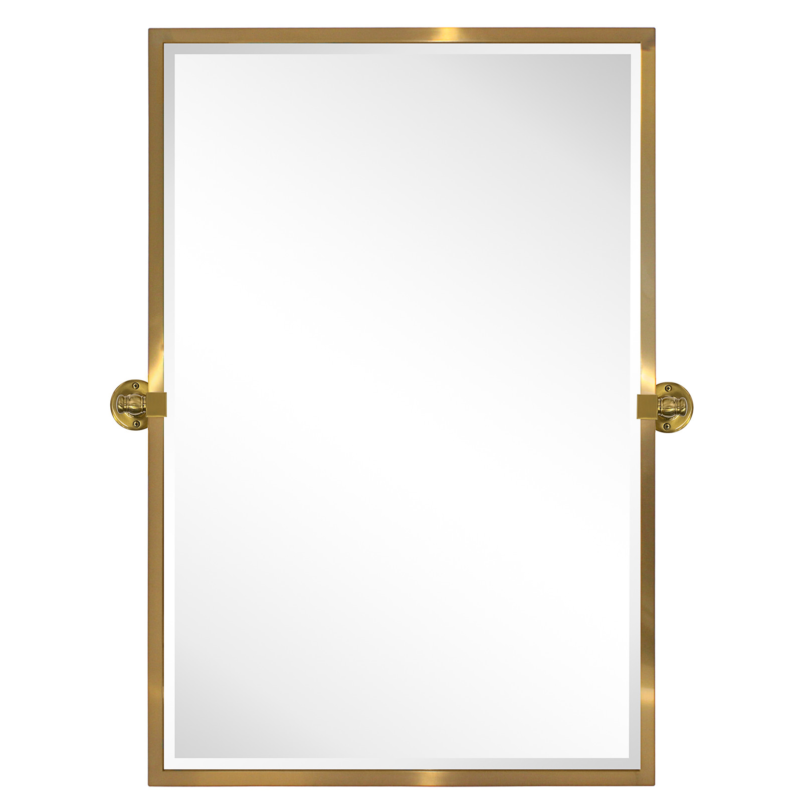 Blakley Rectangle Metal Wall Mirror-24x36-Brushed Gold