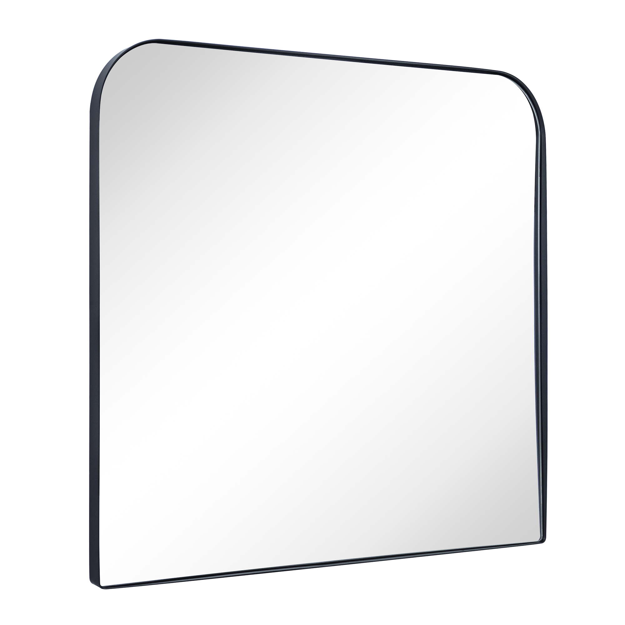 Decole Arch Metal Wall Mirror-30x34-Black