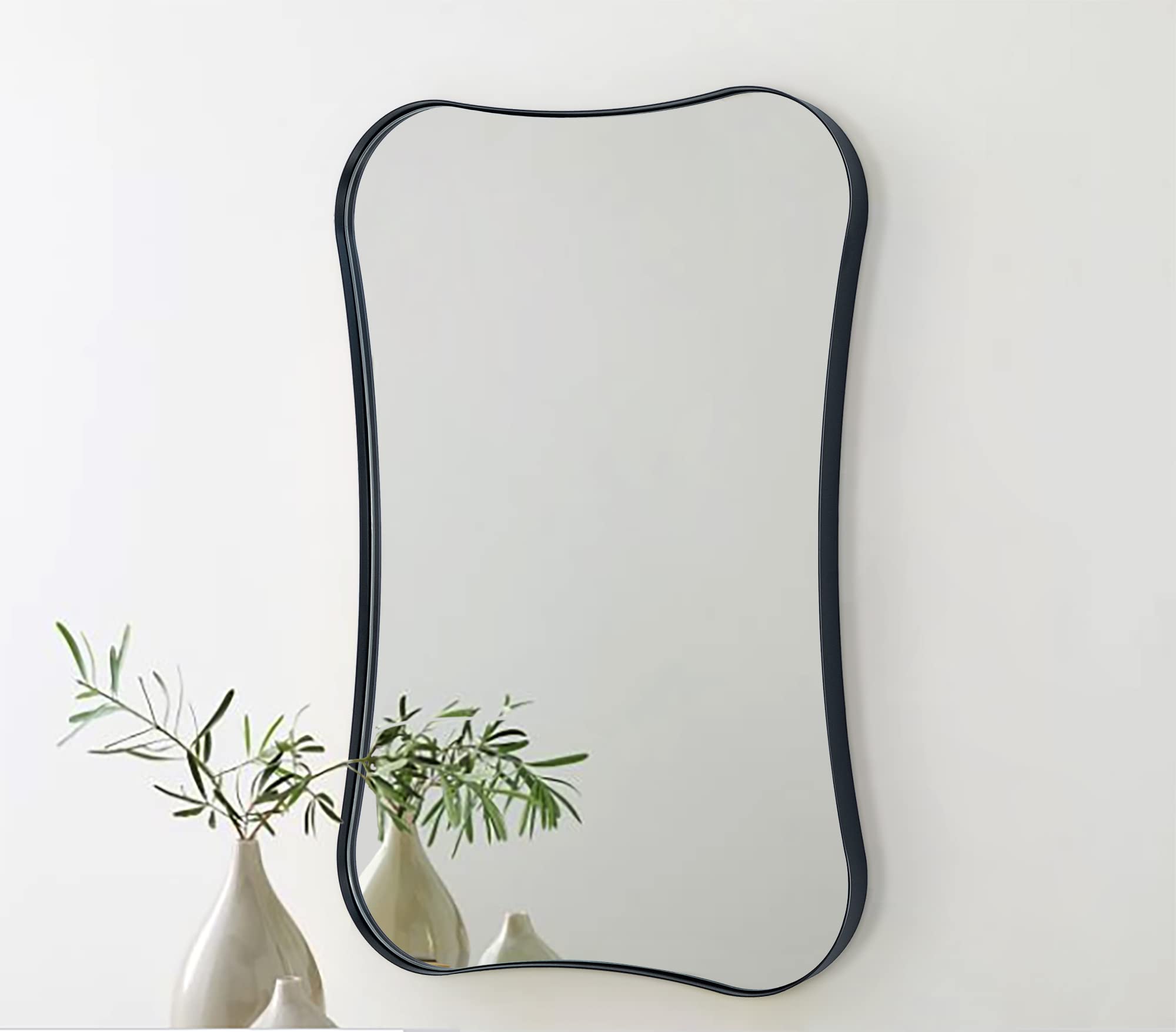 Toini Asymmetrical Metal Wall Mirror