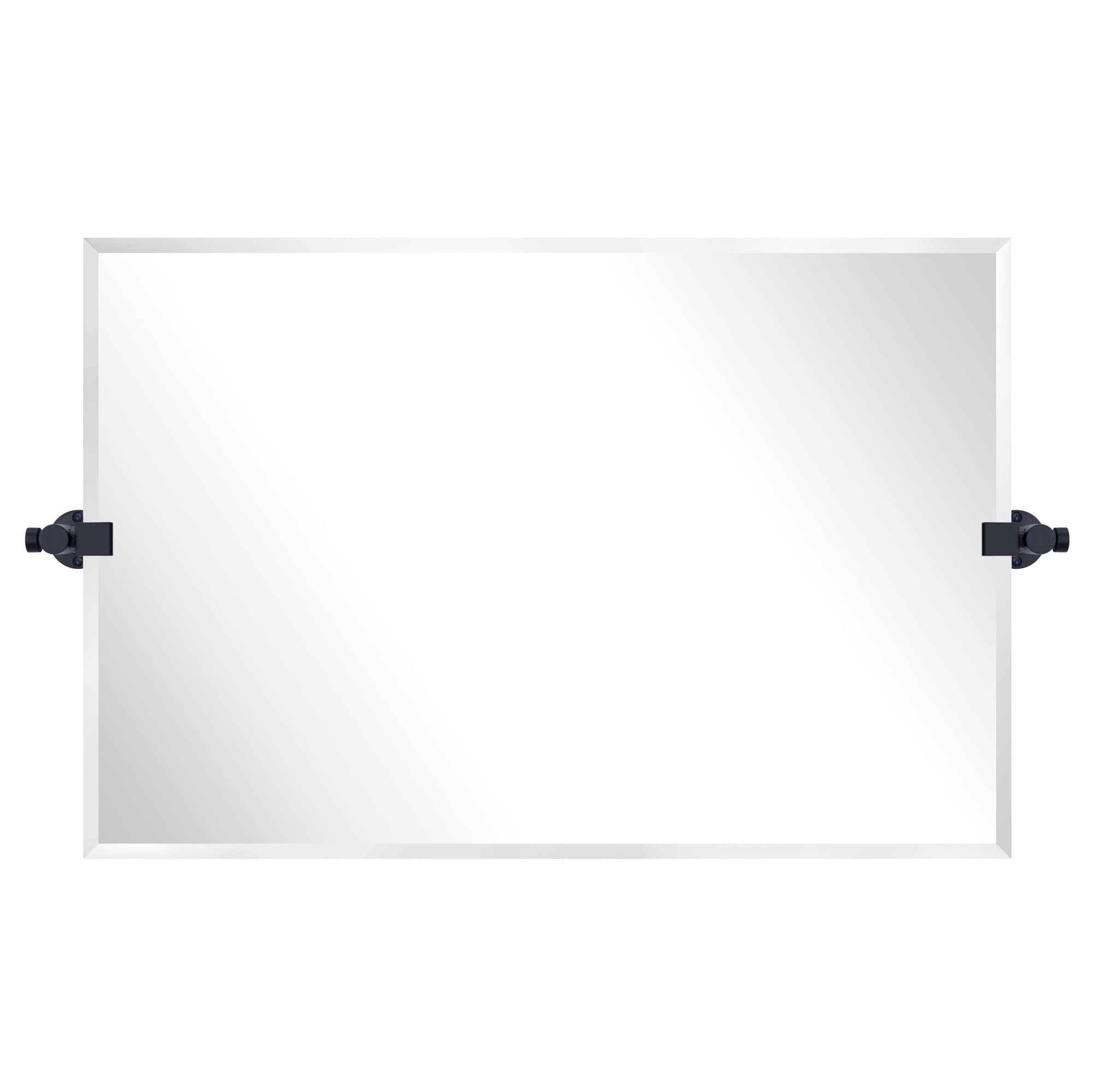Nethery Rectangle Wall Mirror-20x30-Black