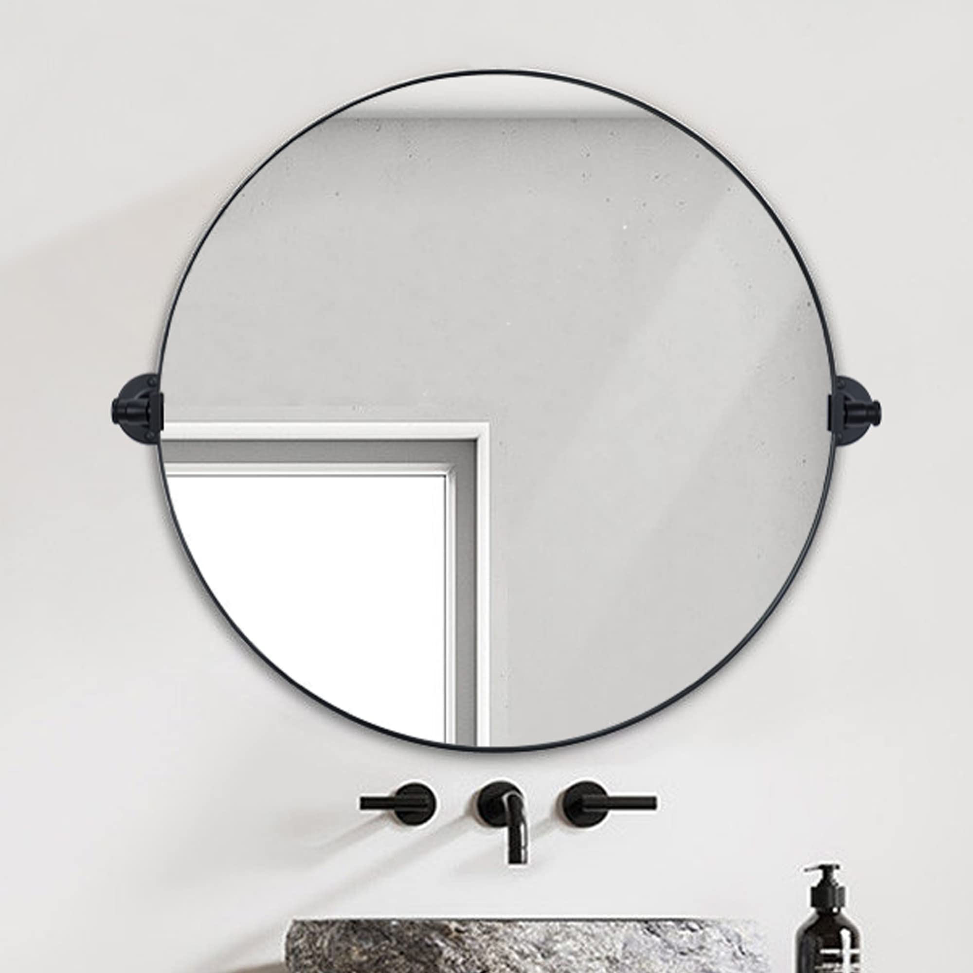 Round Pivot Bathroom Vanity Mirror