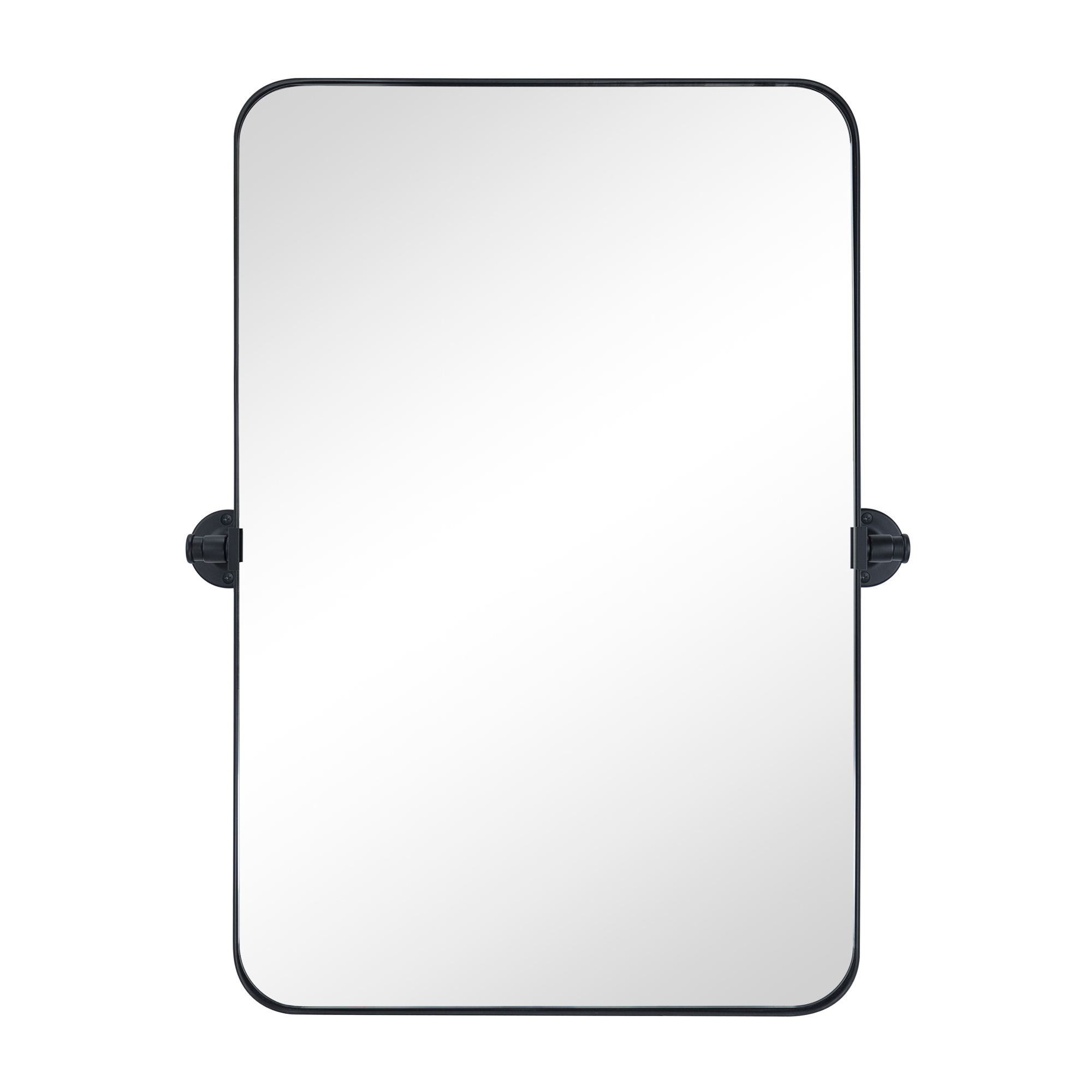 Rectangle Metal Wall Mirror-20x30-Black