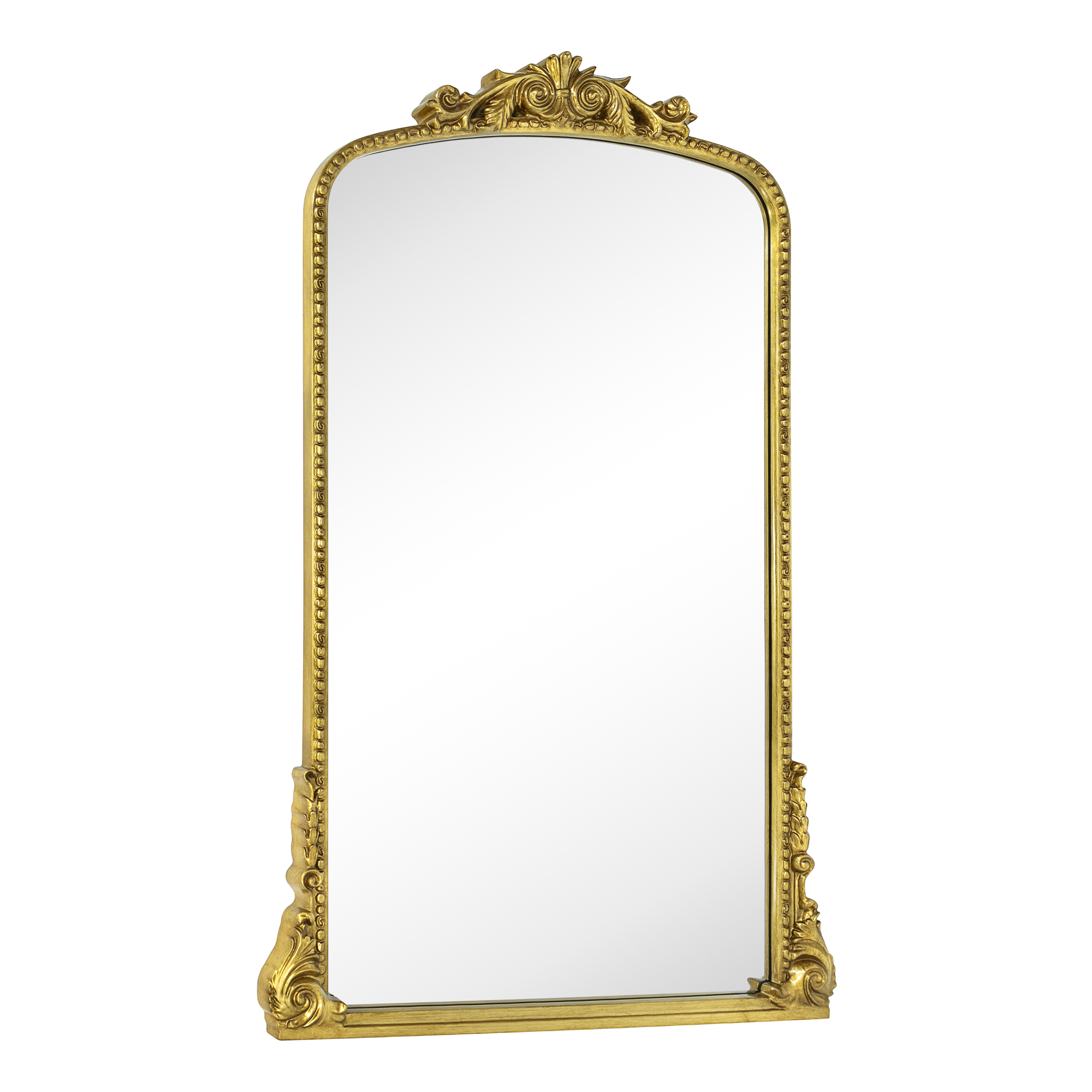 Cummons Arch Wall Mirror-30x48-Gold