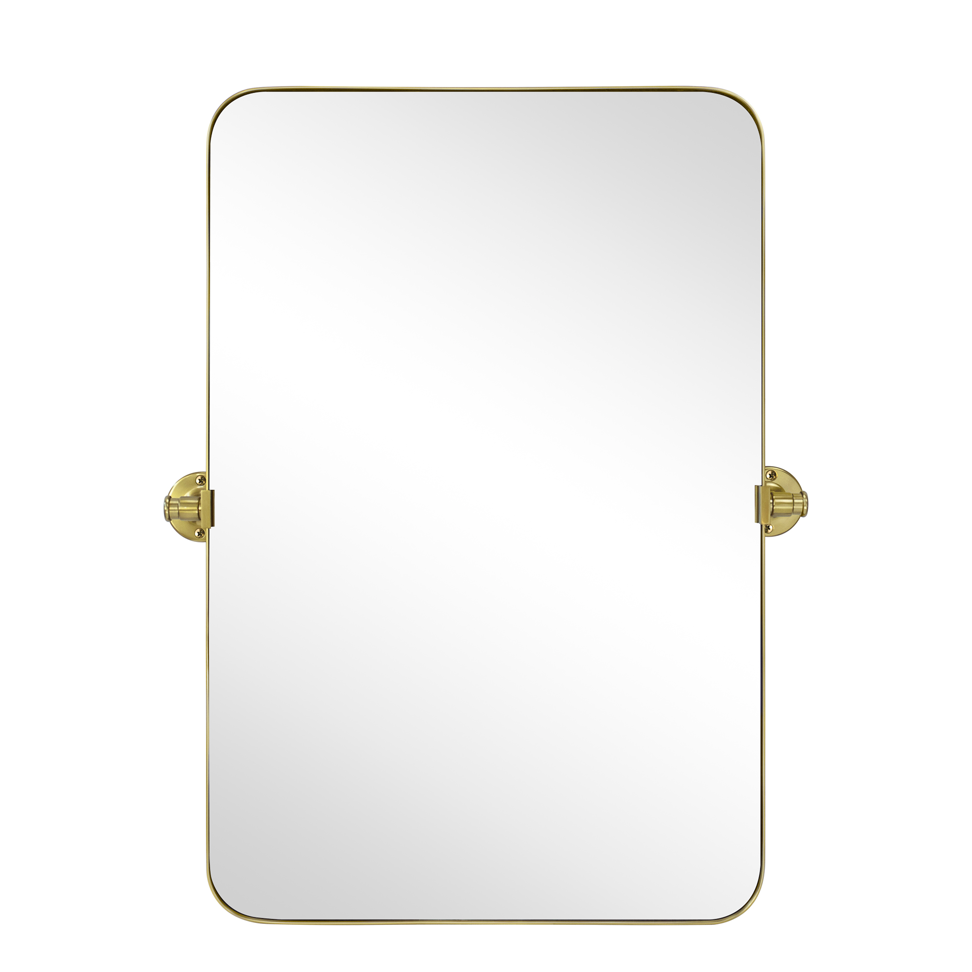 Rectangle Metal Wall Mirror-20x30-Brushed Gold