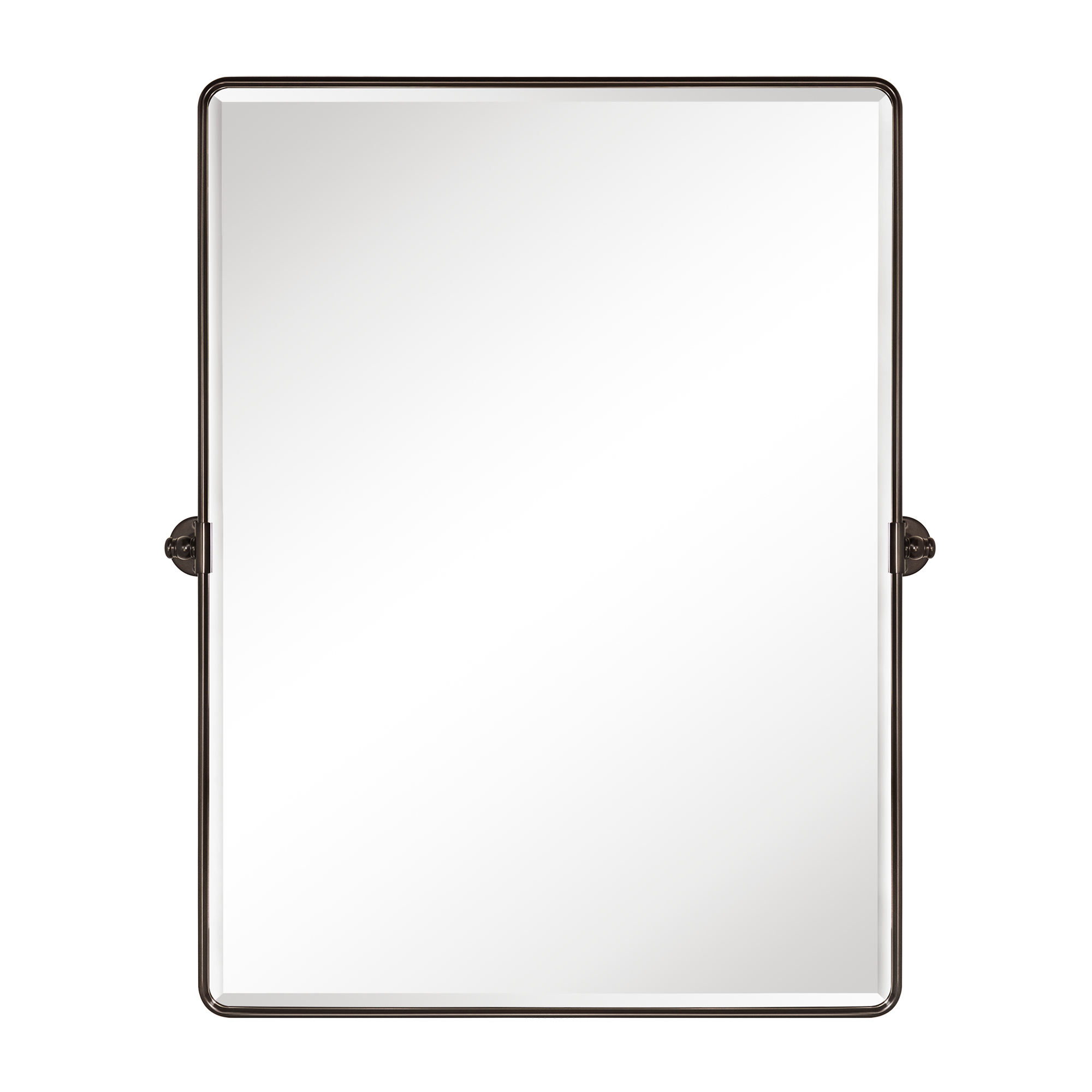Woodvale Rectangle Metal Wall Mirror-30x40-Oil Rubbed Bronze