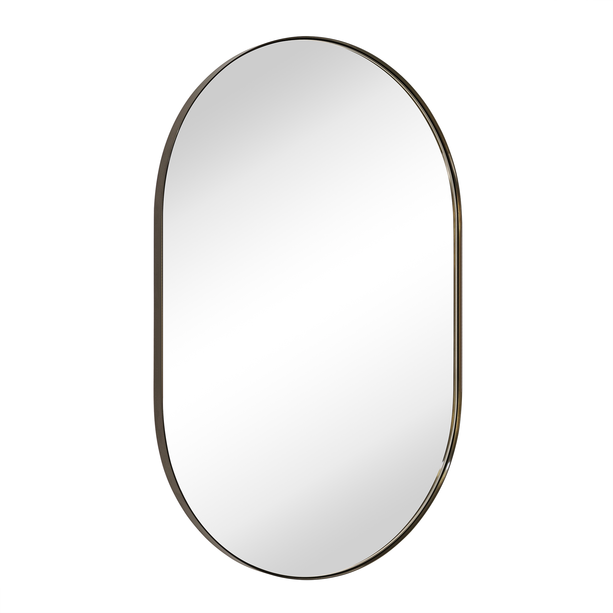 Oba Oval Metal Wall Mirror-20x30-Oil Rubbed Bronze