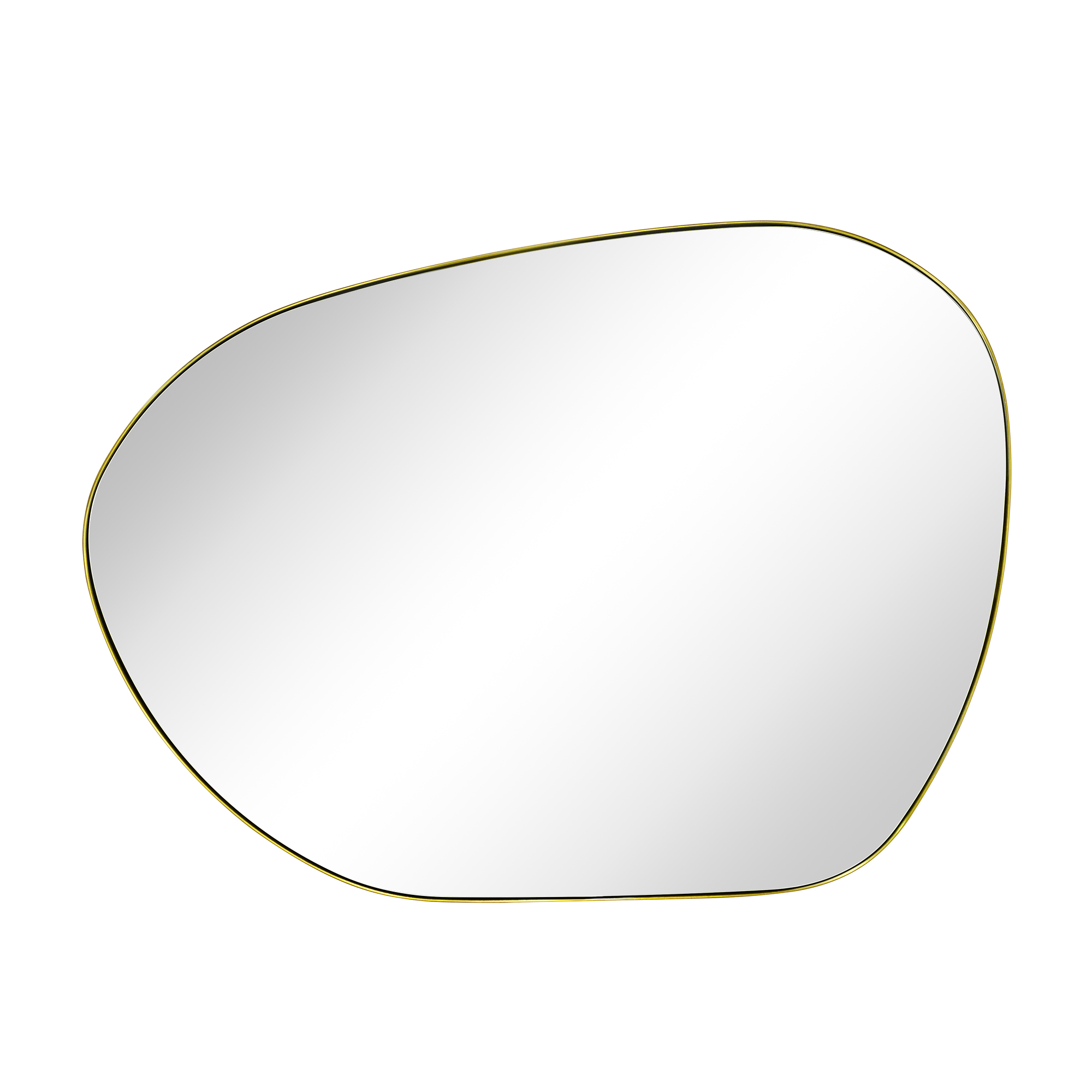 Bertlinde asymmetrical wall mirror irregular shaped mirror for living