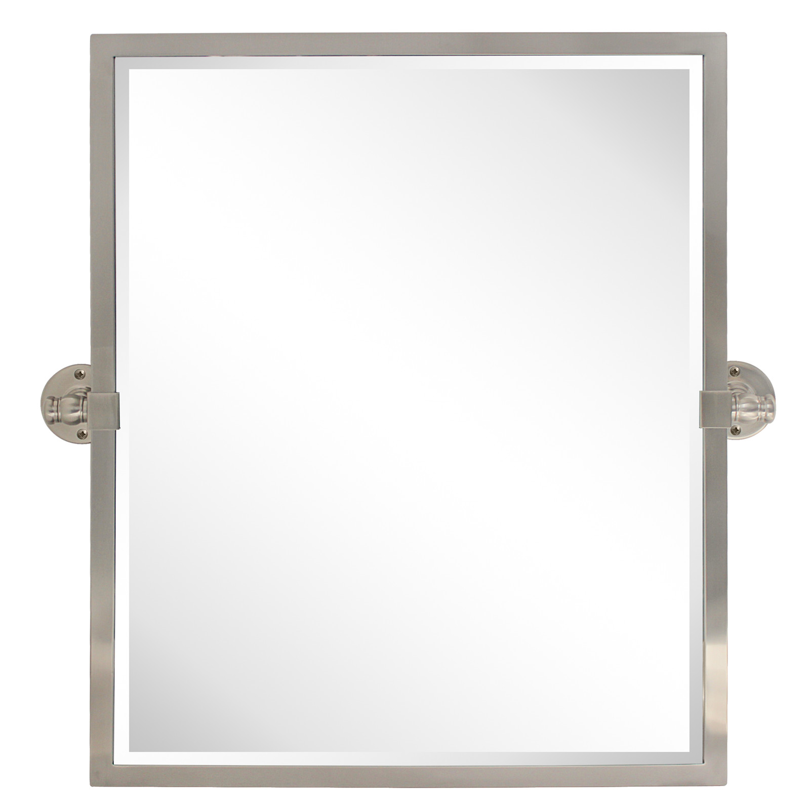 Blakley Rectangle Metal Wall Mirror-20x24-Brushed Nickel