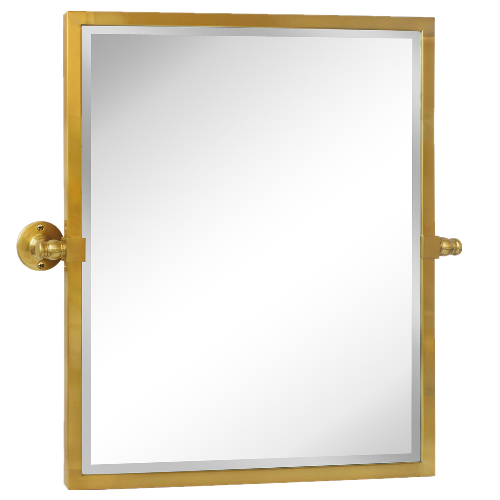 Blakley Rectangle Metal Wall Mirror-20x24-Brushed Gold