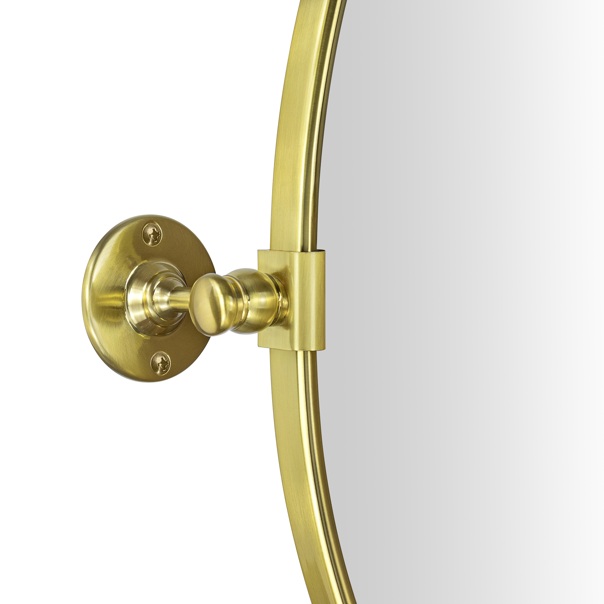 Luecinda Oval Metal Wall Mirror19x24Brushed Gold