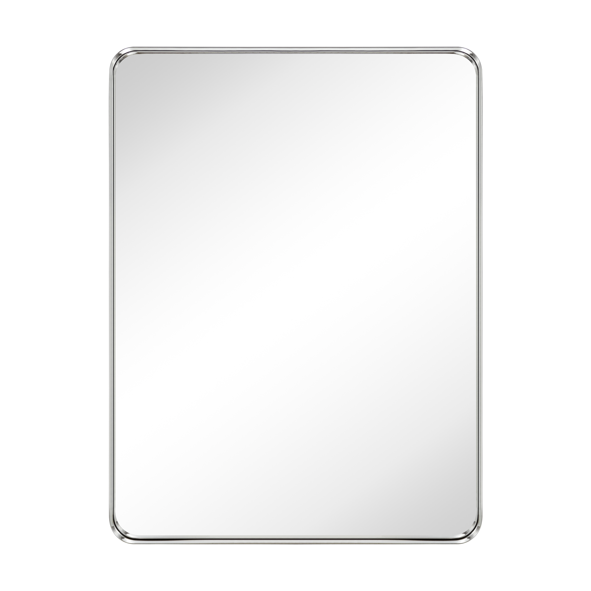 Arthers Stainless Steel Metal Bathroom Vanity Wall Mirror-30x40-Brushed Nickel