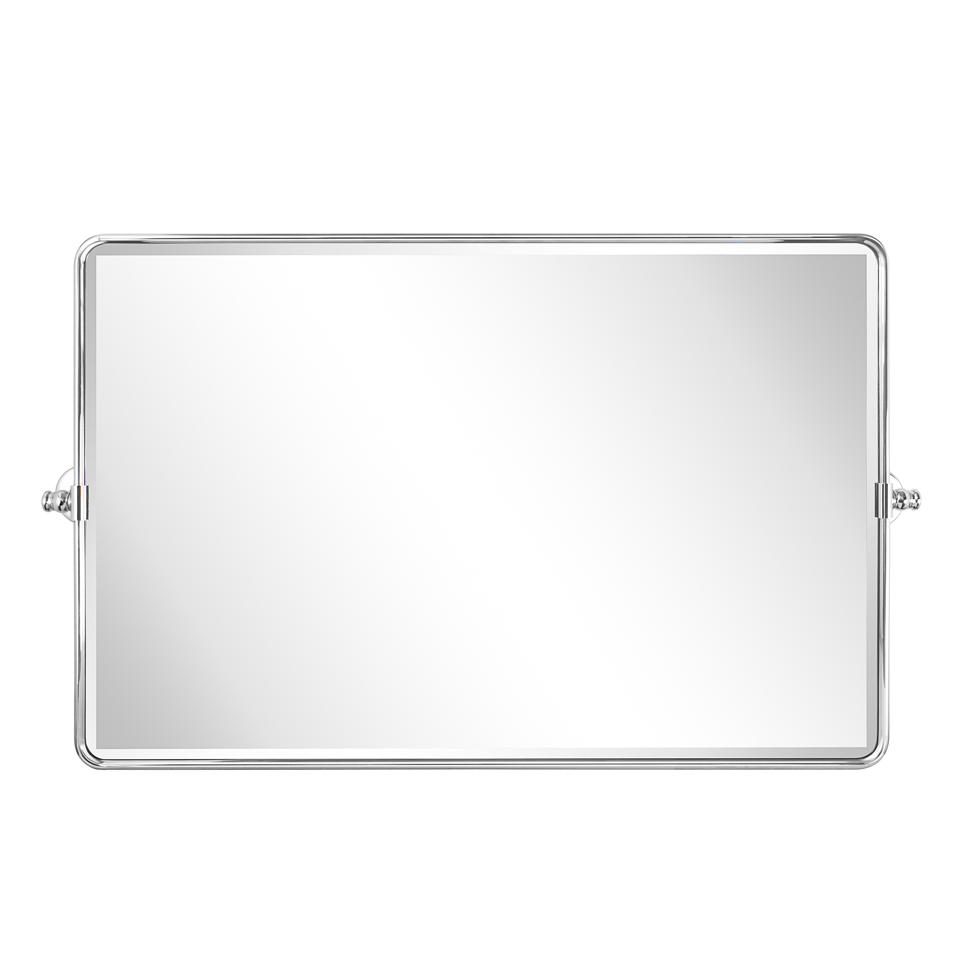 Lutalo Beveled Bathroom / Vanity Mirror-35x23-Chrome