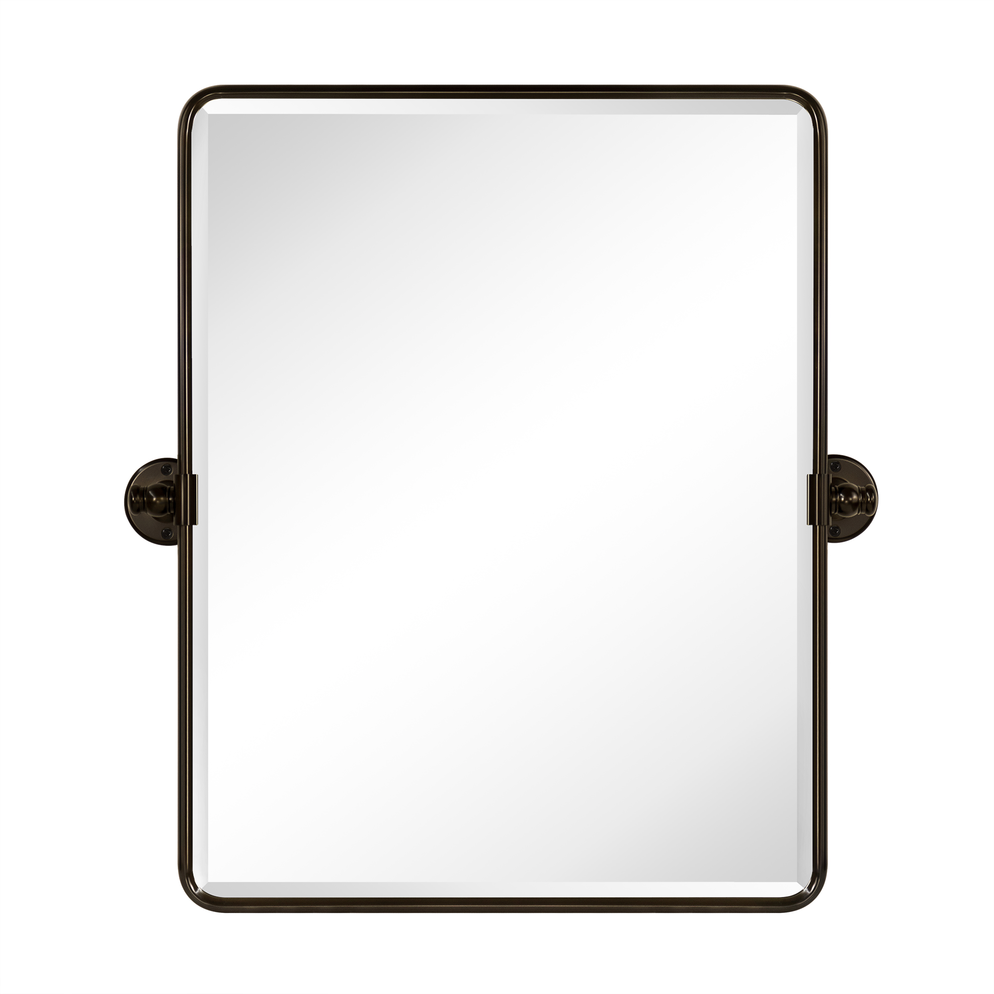 Woodvale Rectangle Metal Wall Mirrors-19x24" Oil Rubbed Bronze
