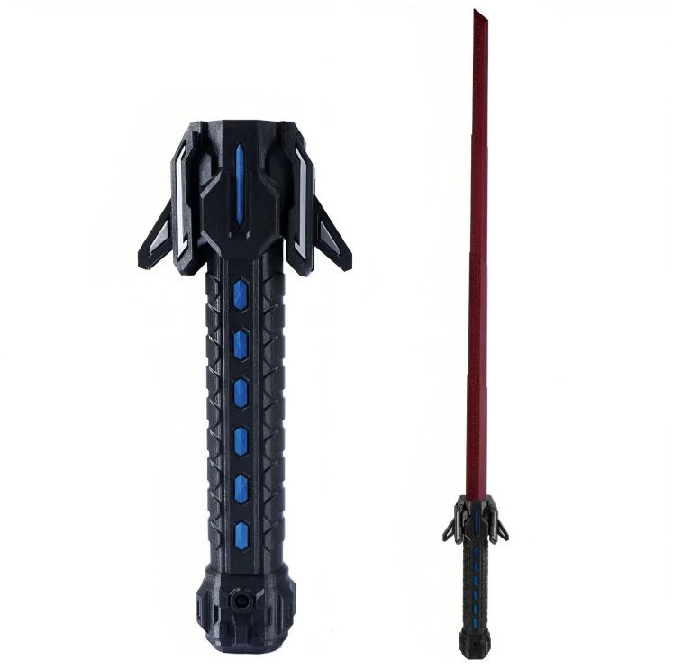 3D Printed Collapsible Sword with Adjustable Handle - Upgraded Version