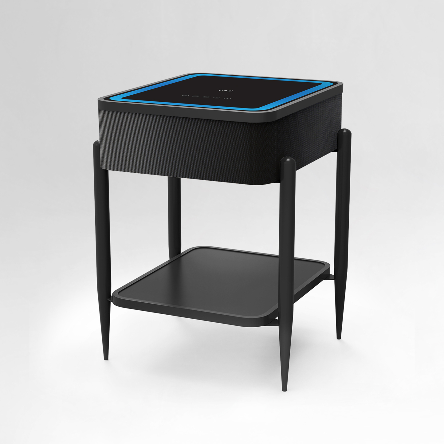 Smart Side Table with Built-in Bluetooth Speaker & Wireless Charging