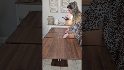 55"-71" Extendable Dining Table 4-8 Seats for Kitchen & Dining Room | Joysource 