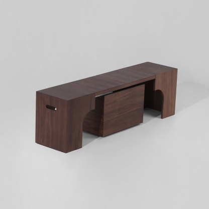 27"-110" Solid Wood Extendable Bench Seats 1-6, Self-Storing & No Assembly