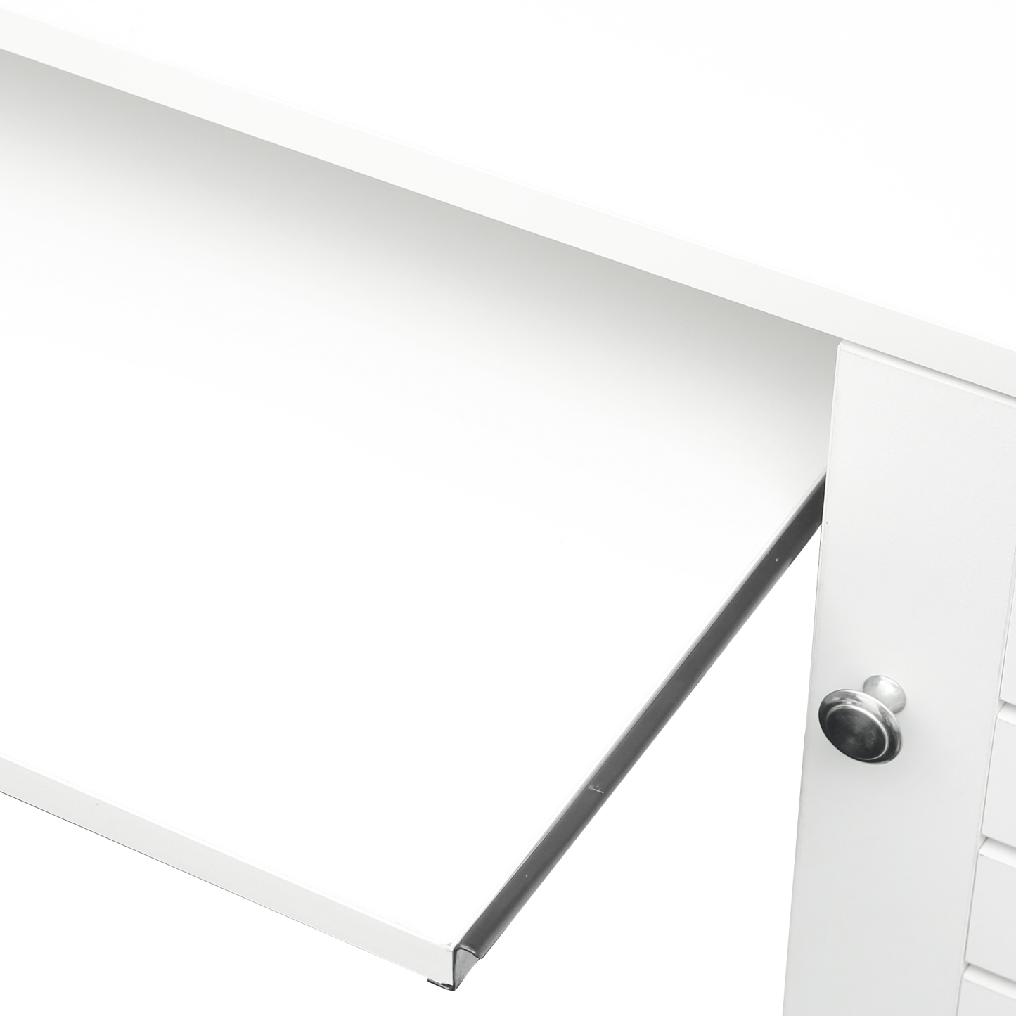 Modern Office Computer Desk with Book Shelf & Drawers | Joysource