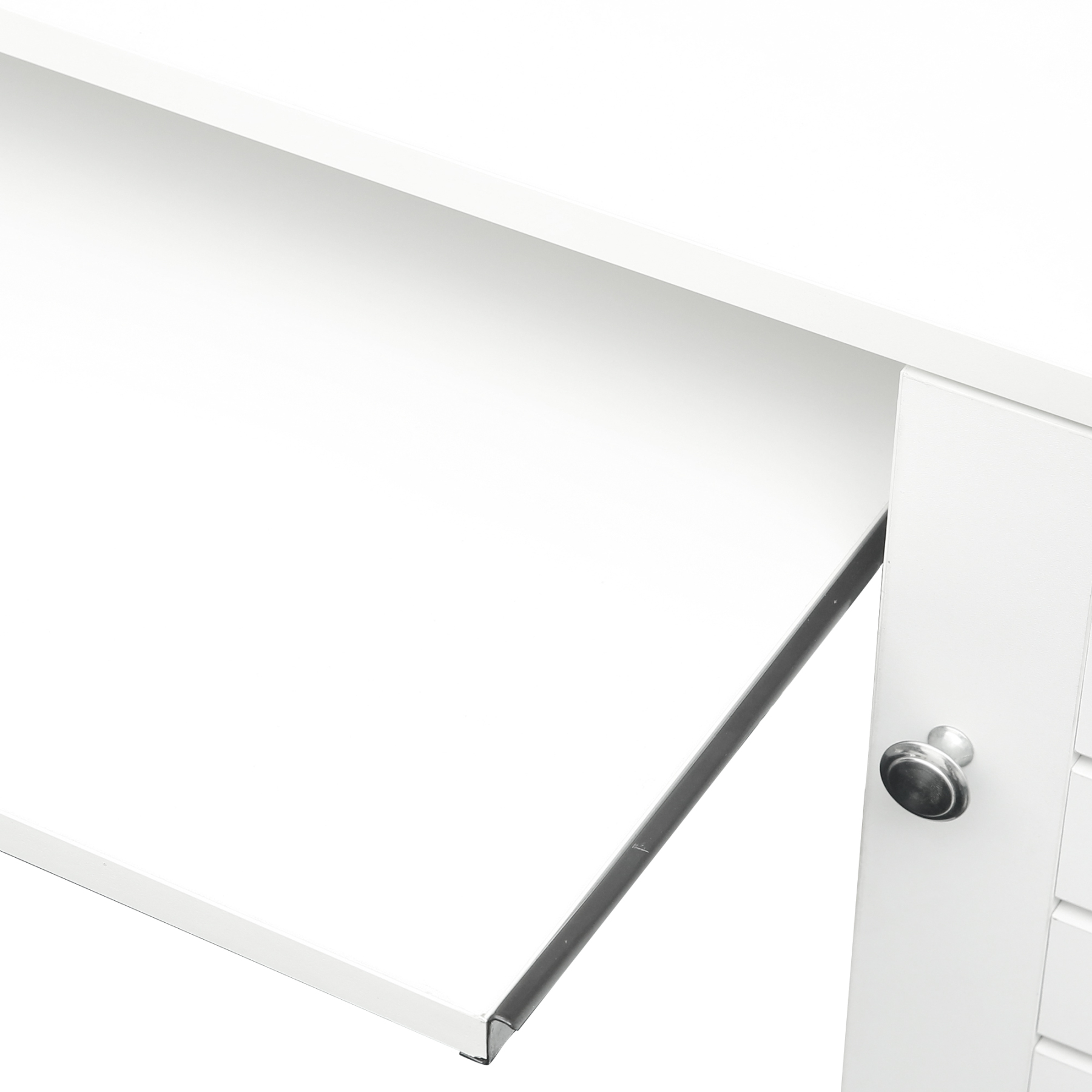 Modern Office Computer Desk with Book Shelf & Drawers | Joysource