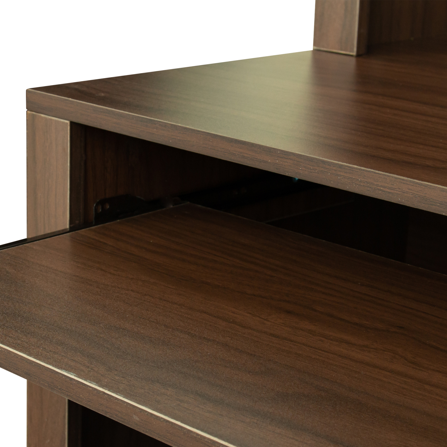 Modern Office Computer Desk with Book Shelf & Drawers | Joysource