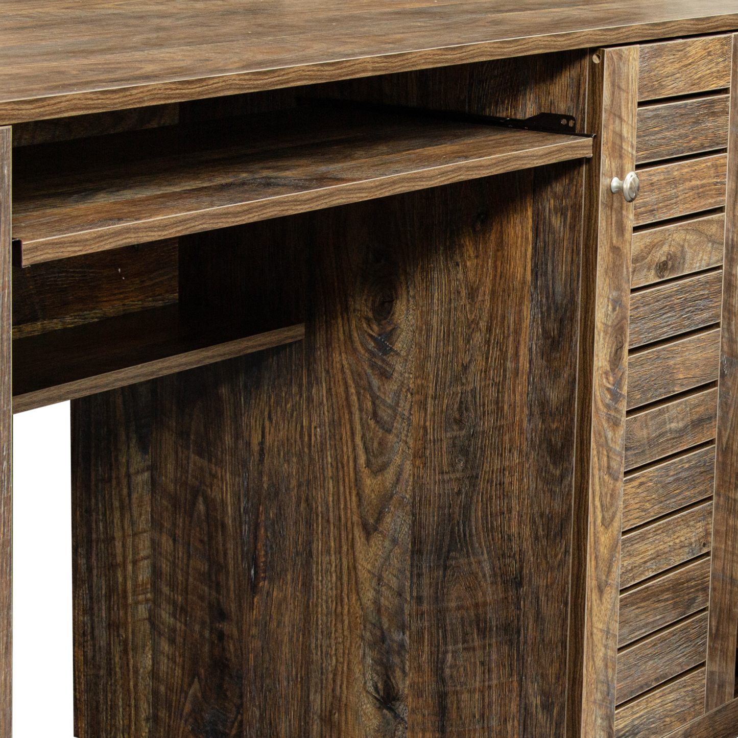 Modern Office Computer Desk with Book Shelf & Drawers | Joysource