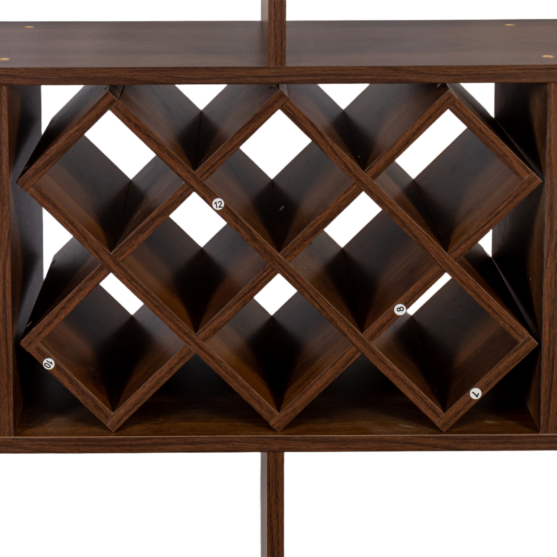 3-Tier Wall-Mounted Wine Rack w/ Glass Holder for Dining Room & Home Bar