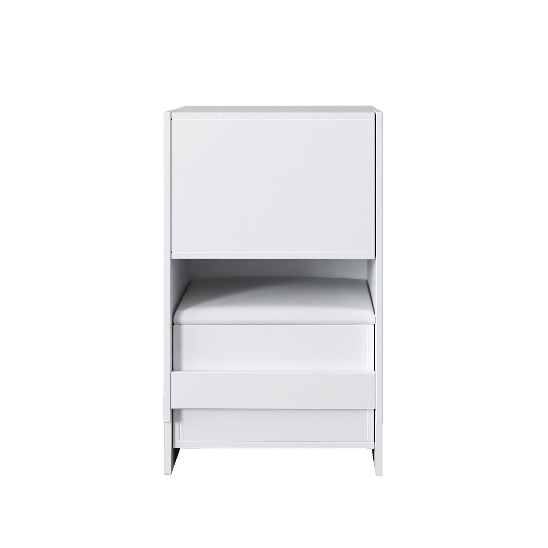 3 in 1 Makeup Vanity Set w/ Drawers, Glass Tabletop & Flip-Up Mirror | Cushioned Stool