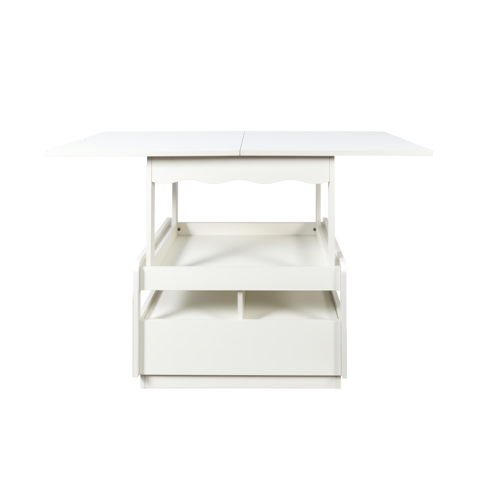 3-in-1 Multifunctional Coffee Table w/ Expandable Top & Hidden Storage 