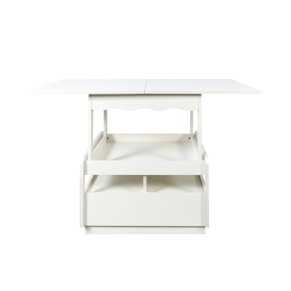 3-in-1 Multifunctional Coffee Table w/ Expandable Top & Hidden Storage 