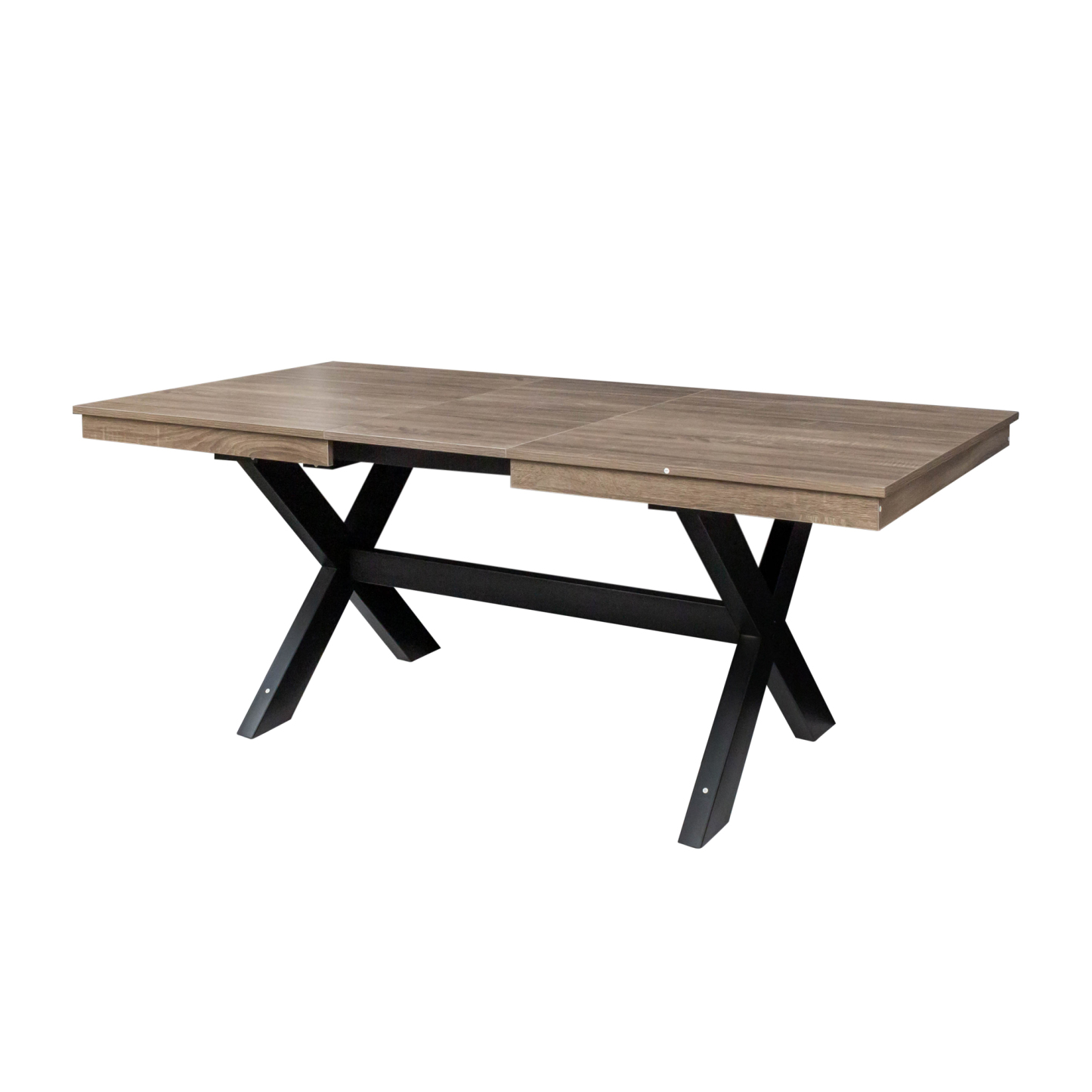 Modern Extendable Dining Table w/ X-Legs | Space-Saving & Versatile